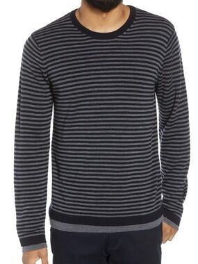 Vince 100% Merino Wool Striped Sweater Size L